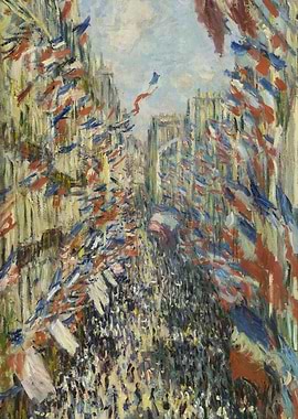 Impressionist City Street Celebration Painting