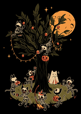 Black Cats Tree