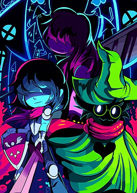 Deltarune characters: Kris, Susie, Ralsei