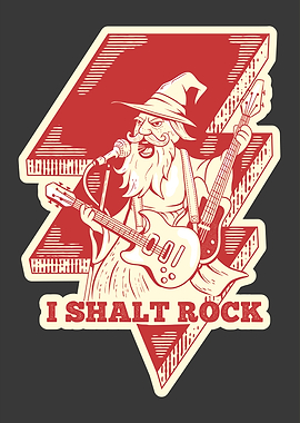 Wizard Rocker with Guitars Illustration