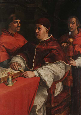 Renaissance Portrait of a Pope and Cardinals