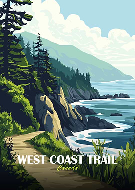 West Coast Trail Canada Landscape Art