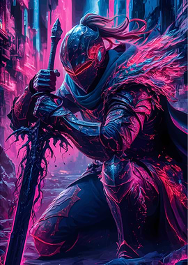 Fantasy Knight with Sword