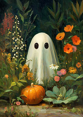 Ghost in the Garden Painting