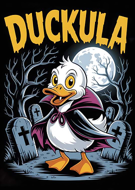 Duckula Cartoon Vampire Halloween