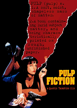 Pulp Fiction Movie Poster Art