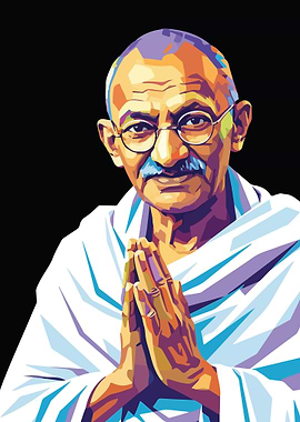 Mahatma Gandhi Pop Art Portrait