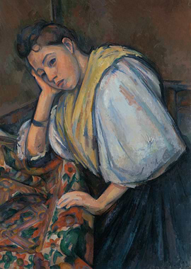 Young Italian Woman Leaning on Hand