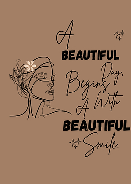 Beautiful Day Minimalist Line Art