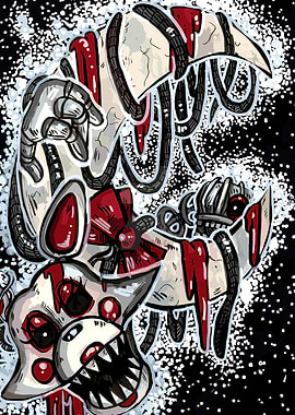 Creepy Animatronic Character Illustration