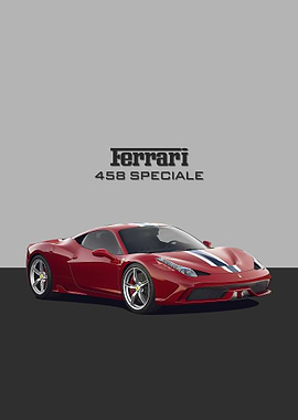 Ferrari 458 Speciale Red Car