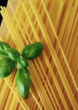 Spaghetti with Basil
