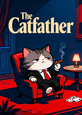 The Catfather - Lazy Mafia Cat