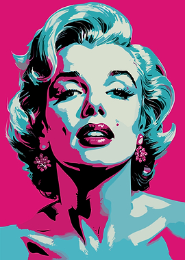 Marilyn Monroe Pop Art Portrait