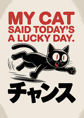 Lucky Cat Day Illustration
