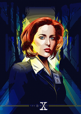 Dana Scully from The X-Files Portrait