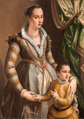 Renaissance Portrait: Woman and Child