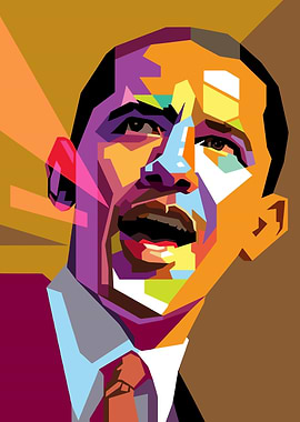 Barack Obama Pop Art Portrait