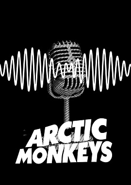 Arctic Monkeys microphone poster