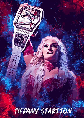 Tiffany Stratton WWE Champion Portrait
