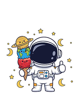 Astronaut Artwork Food