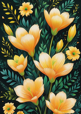 Floral Arrangement with Yellow Flowers