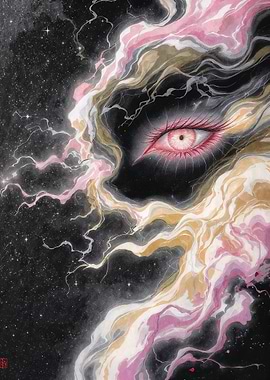 Cosmic Eye Abstract Art