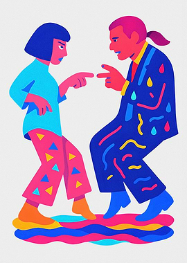 Colorful Dance Illustration