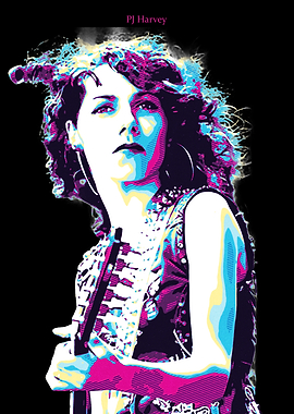 PJ Harvey Pop Art Portrait