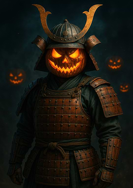 Samurai Pumpkin Halloween