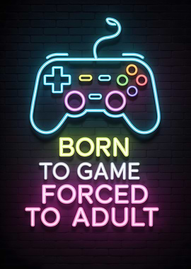 Born to Game Neon Sign