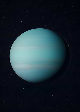 Uranus planet in space