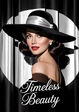 Timeless Beauty Portrait with Hat