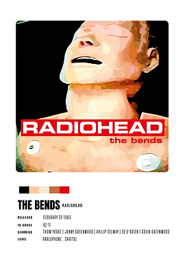 Radiohead - The Bends Album Cover