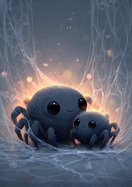 Cute Spider Family