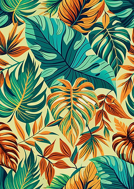 Tropical Leaves Pattern