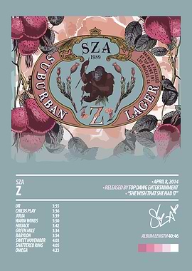 SZA - Z Album Cover Art