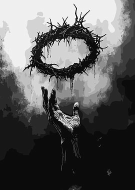 Crown of Thorns and Reaching Hand