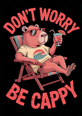 Don't Worry Be Cappy Illustration