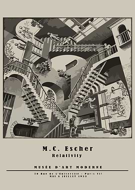 M.C. Escher Relativity Art Print