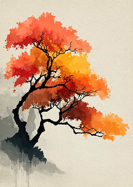 Autumn Tree Painting