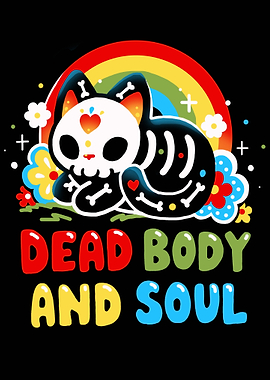 Dead Body and Soul Cat Art