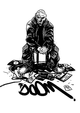 MF DOOM Illustration