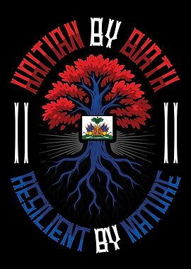 Haitian Pride Haitian Roots Tree Haitian Flag