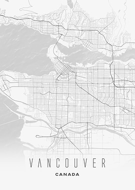 Vancouver Canada City Map