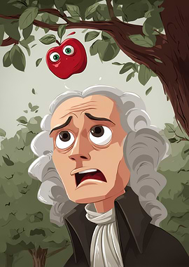 Falling Apple Cartoon