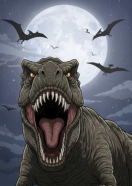 Roaring T-Rex Moonlight