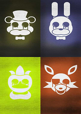 Five Nights at Freddy's Character Silhouettes