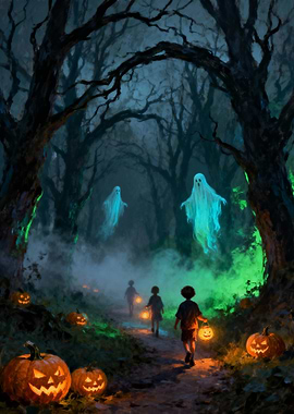 Halloween Night Walk with Ghosts