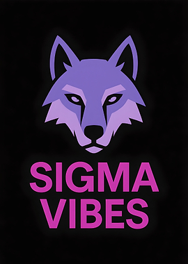 Sigma Vibes Wolf Graphic